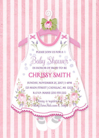 Little Shoes - Baby Shower Stickers (Girl) - StorkBabyGiftBaskets.com