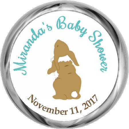 Velveteen Rabbit - Brown Bunny Kisses Sticker Favor - StorkBabyGiftBaskets.com