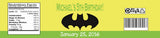 Batman Boy Water Bottle Labels (#B-WBL104) - StorkBabyGiftBaskets