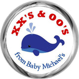 Whale Stickers - Hershey's Kisses Baby Shower (#HKS10) - StorkBabyGiftBaskets - 1