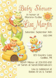 Bumble Bee Baby Girl Shower Invitations