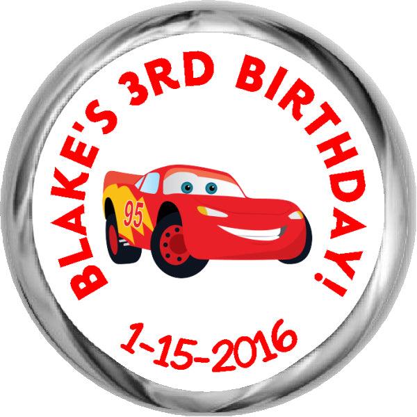 LIGHTNING MCQUEEN - HERSHEY'S BIRTHDAY KID STICKERS