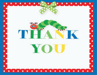 Caterpillar Baby Shower Thank You Card