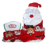 Christmas Baby Diaper Cake Gift Set - SKU: BGC96 - StorkBabyGiftBaskets.com