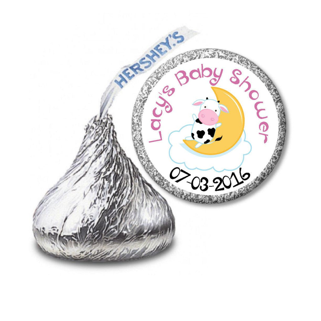 Nursery Rhymes ~ Cow On Moon Baby Shower Stickers (#HKS14) - StorkBabyGiftBaskets - 2
