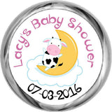 Nursery Rhymes ~ Cow On Moon Baby Shower Stickers (#HKS14) - StorkBabyGiftBaskets - 1