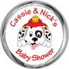 Dalmatian Fire Fighter Puppy Stickers - Kisses Party Favors (#HKS09) - StorkBabyGiftBaskets - 1