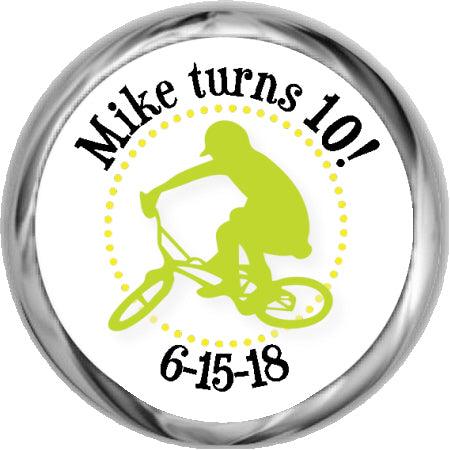 BMX Biking Photo Birthday Invitation (#KBI123) - StorkBabyGiftBaskets.com