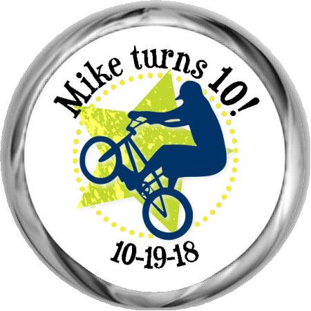 BMX Biking Photo Birthday Invitation (#KBI123) - StorkBabyGiftBaskets.com