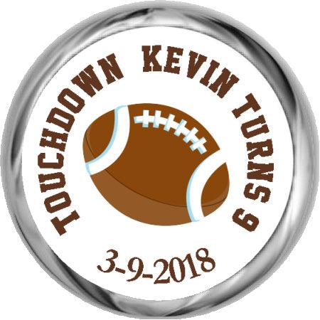 Football - Boys Custom Kiss Stickers