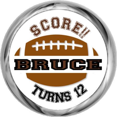 Football - Boys Custom Kiss Stickers