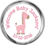 Giraffe Boy Hershey Kisses Shower Sticker (#HKS43) - StorkBabyGiftBaskets
