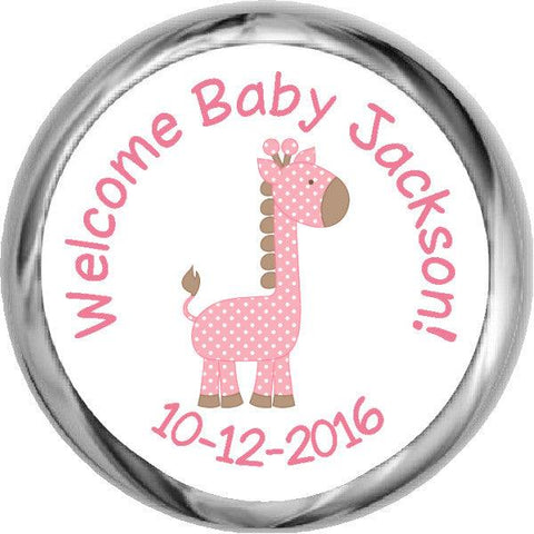 Little Dress - Girl Baby Shower Stickers