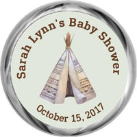 Tribal Teepee - Hershey Kiss Sticker Favor - StorkBabyGiftBaskets.com