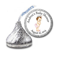 Vintage Princess Stickers - Kisses Candy Baby Shower - StorkBabyGiftBaskets.com