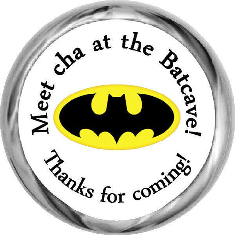 Batman Boy Sticker - Personalized HERSHEY KISS FAVOR