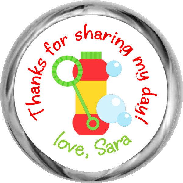 Kid's Bubbles - Personalized HERSHEY KISSES Candy (#HKS321) - StorkBabyGiftBaskets