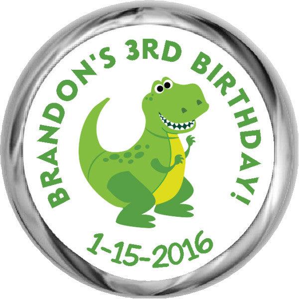 Toy Story Rex Dinosaur Sticker - Personalized HERSHEY KISS FAVOR (#HKS340) - StorkBabyGiftBaskets