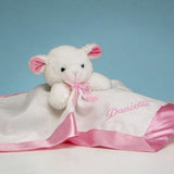 Lamb Snuggly Security Baby Blanket - Girl (#BGC75) - StorkBabyGiftBaskets