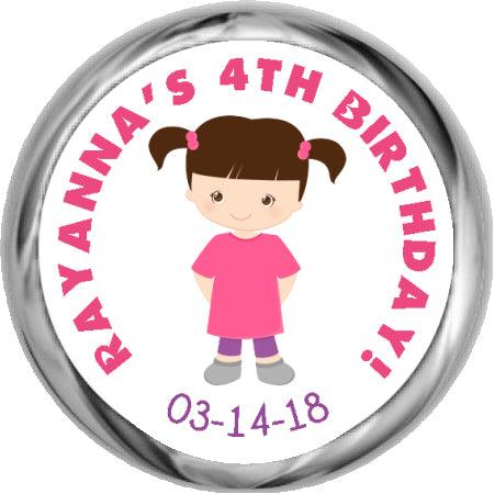 Red Car Sticker - KISSES Candy Birthday