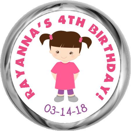 Vintage Princess 1st Birthday - Personalized Candy KISSES