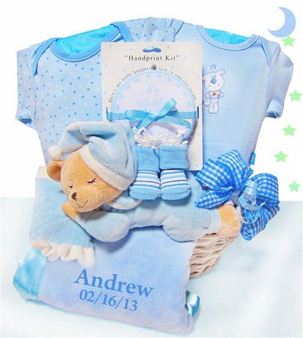 Little Dreamer Baby Boy Wagon Gift - SKU: BBC330