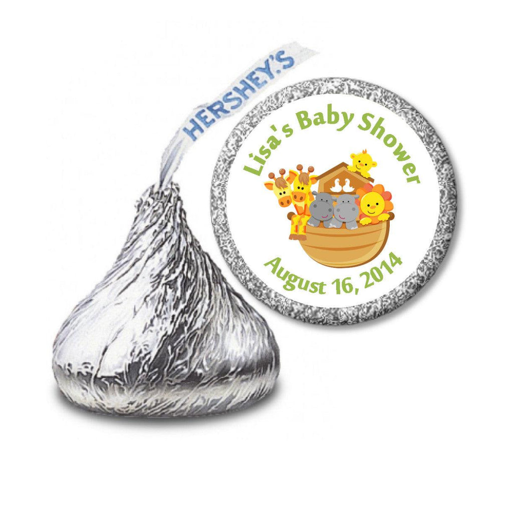 Noah's Ark Stickers - Hershey's Kisses Labels (#HKS16) - StorkBabyGiftBaskets - 2