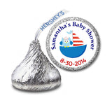 Owl Sailboat Stickers -  Hershey's Kisses Candy  (#HKS08) - StorkBabyGiftBaskets - 2