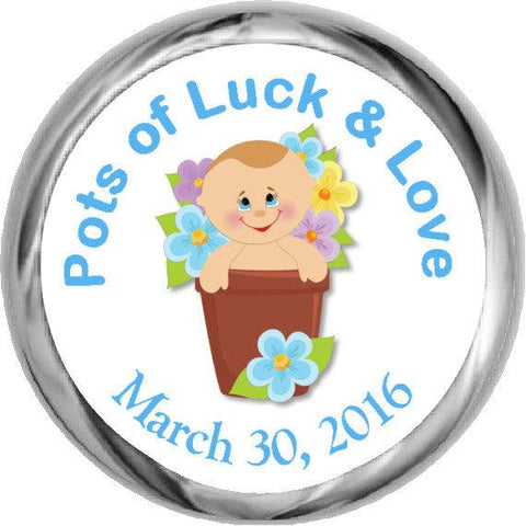 Little Dress - Girl Baby Shower Stickers