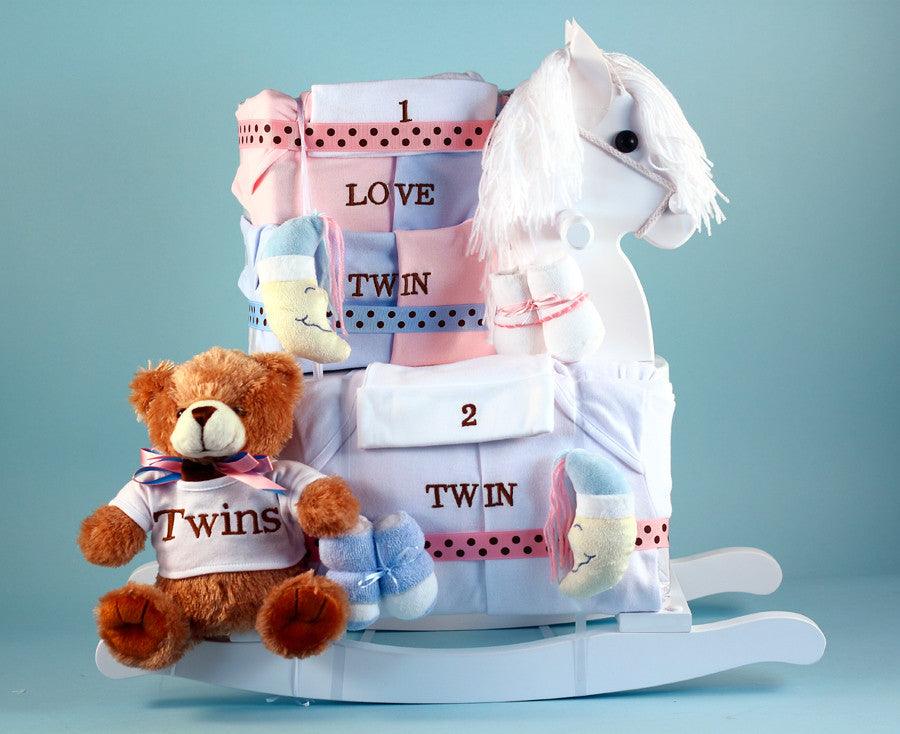 Twins Rocking Horse Gift Set