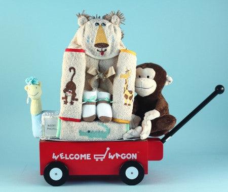 Safari Jungle Baby Wagon Gift