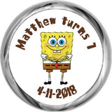 Spongebob Squarepants - Hershey Kisses Birthday Favors