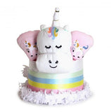Unicorn Diaper Cake for Twins