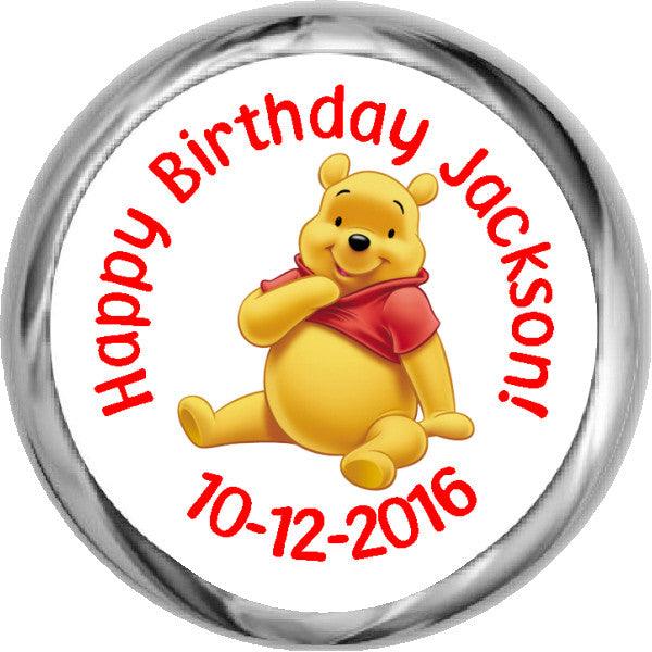 Winnie The Pooh HERSHEY KISSES Custom Party Favor (#HKS343) - StorkBabyGiftBaskets